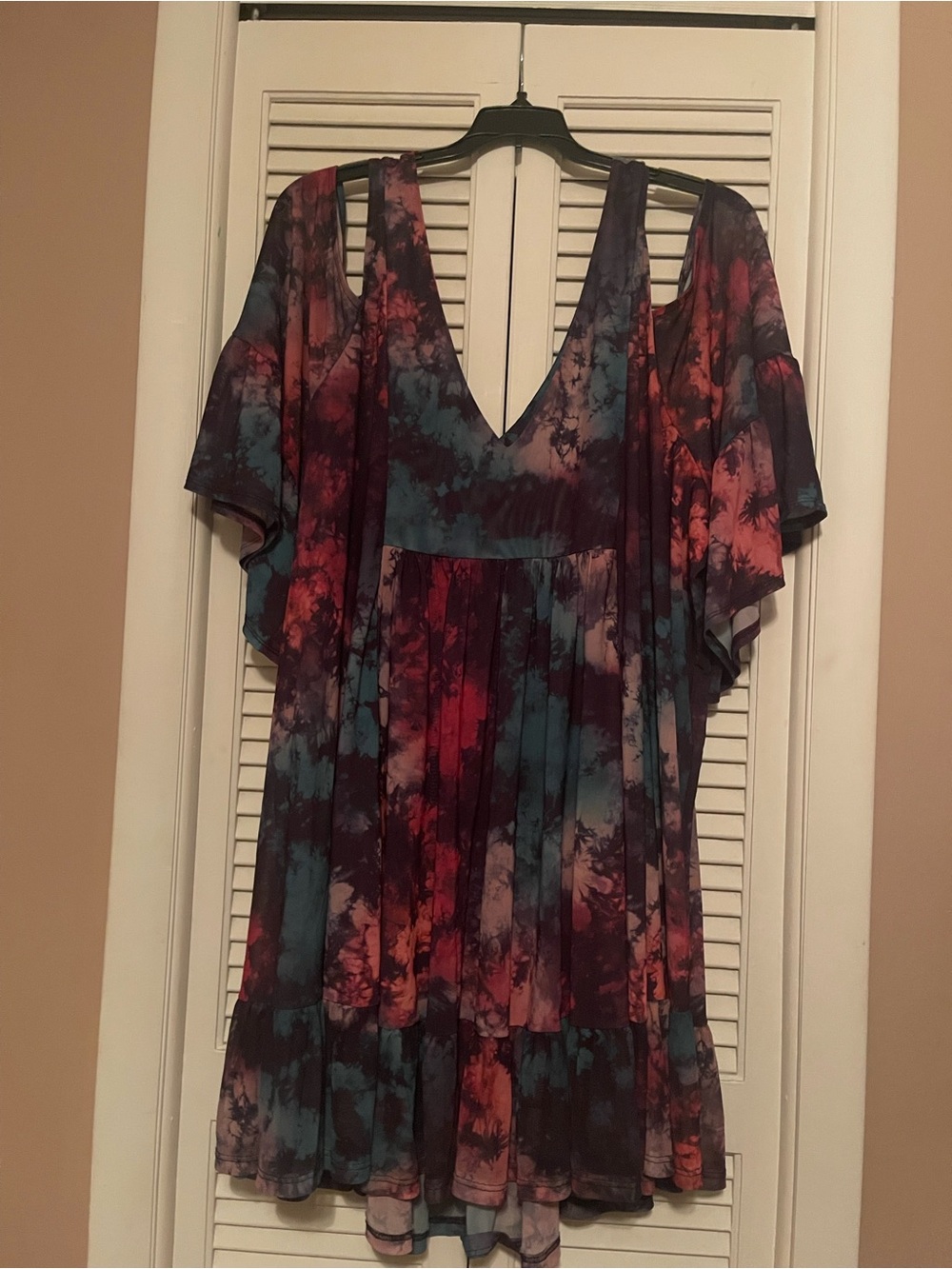 Torrid multi color cold shoulder swim cover